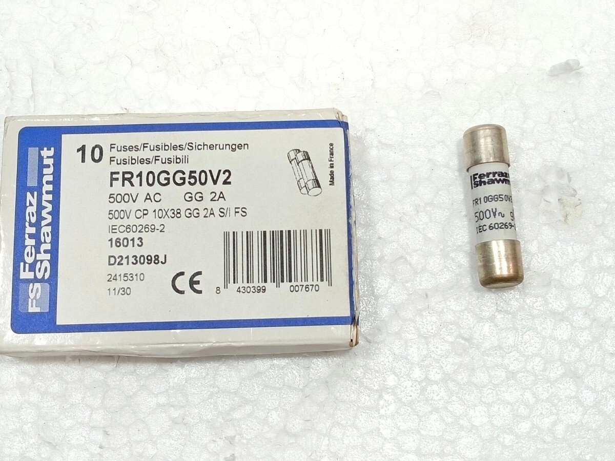 Cylindrical fuse insert 10x38mm 500VAC gG
