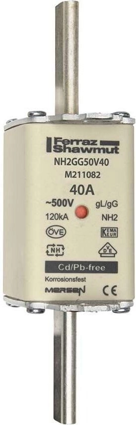Fuse insert NH 2C 40A 500VAC
