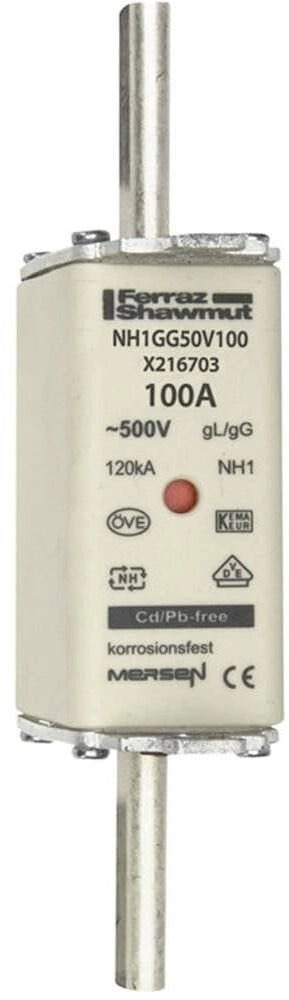 Fuse insert NH 1C 100A 500VAC