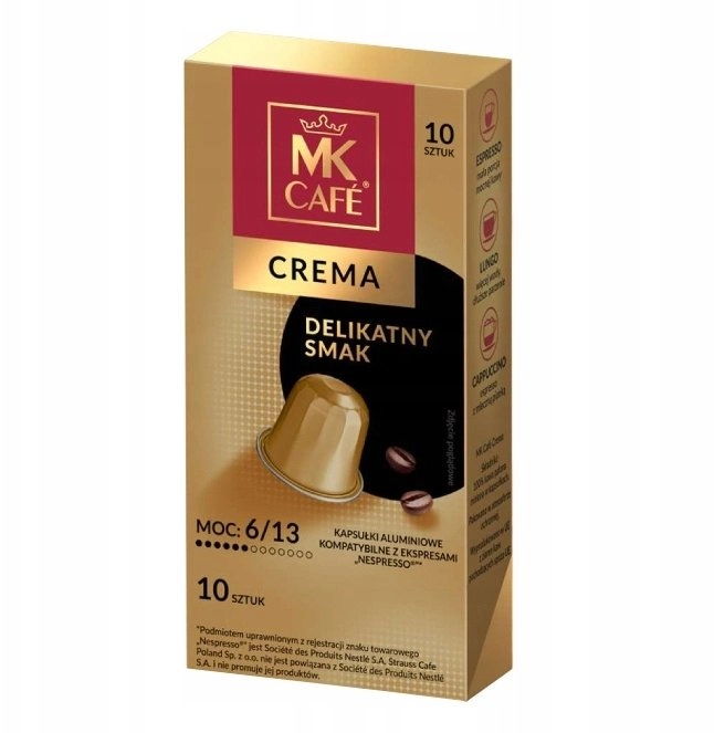 MK Cafe Capsules for Nespresso Cafe