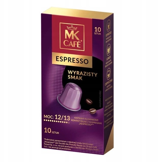 MK Cafe Nespresso Espresso capsules 10