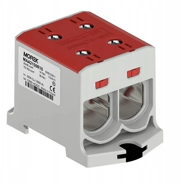 OTL150-2 connector red color 2xAl/Cu 25-150mm2