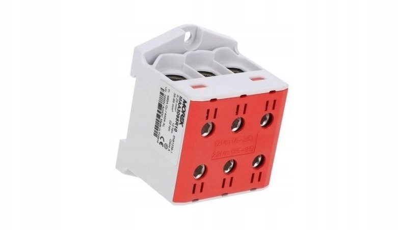 MOREK OTL95-3 connector red color 3xAl/Cu