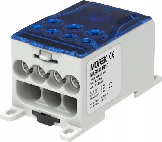 MOREK Distribution block OJL400A blue in: