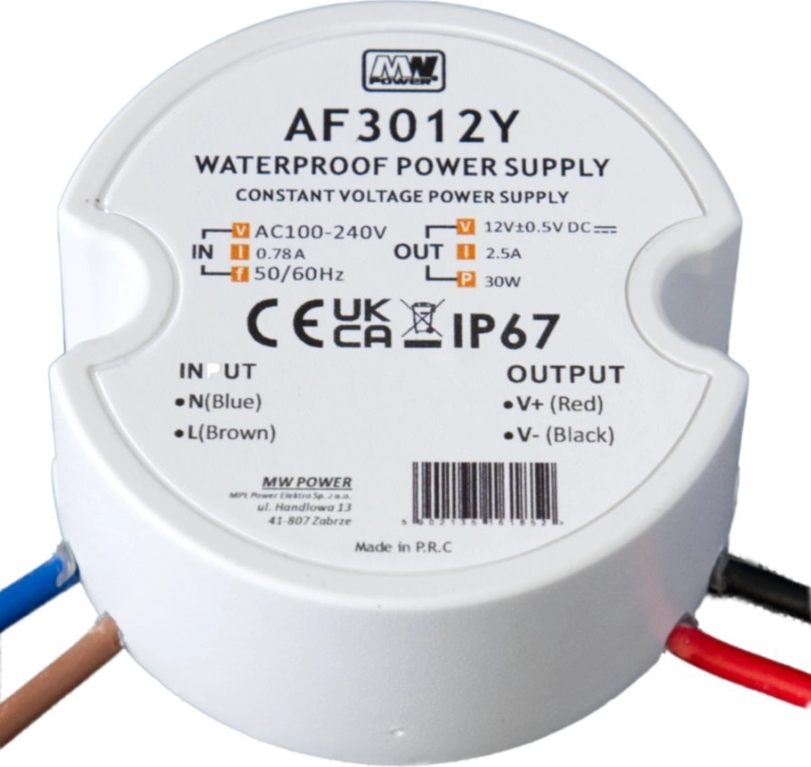 AF3012Y: MW Power 30W 12V/2.5A