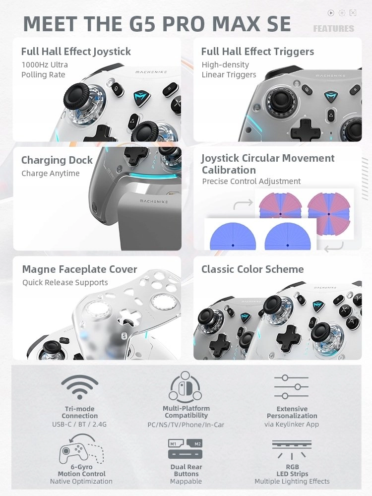 Machenike G5Pro Max wireless game controller