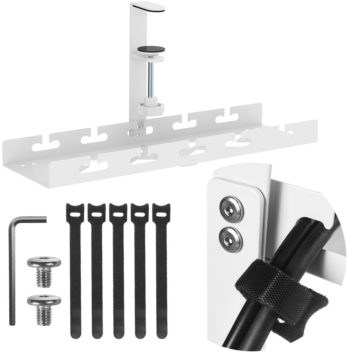 MACLEAN UNDER DESK ORGANIZER FOR CABLES