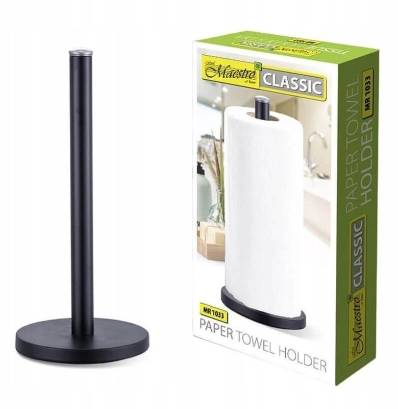 Maestro MR-1033-BLACK UCHWYT NA RĘCZNIK PAPIEROWY