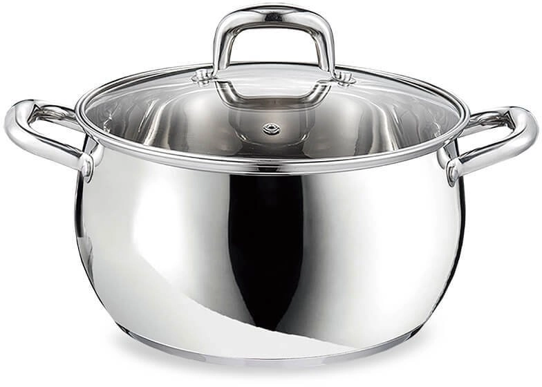 Maestro Steel pot with lid for