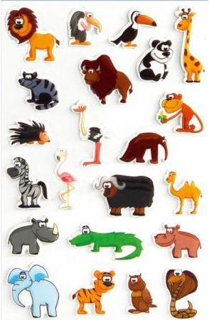 Maildor 3D Savannah Animals Stickers (187669)