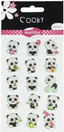 Maildor 3D Panda Stickers 200036 3609510900168