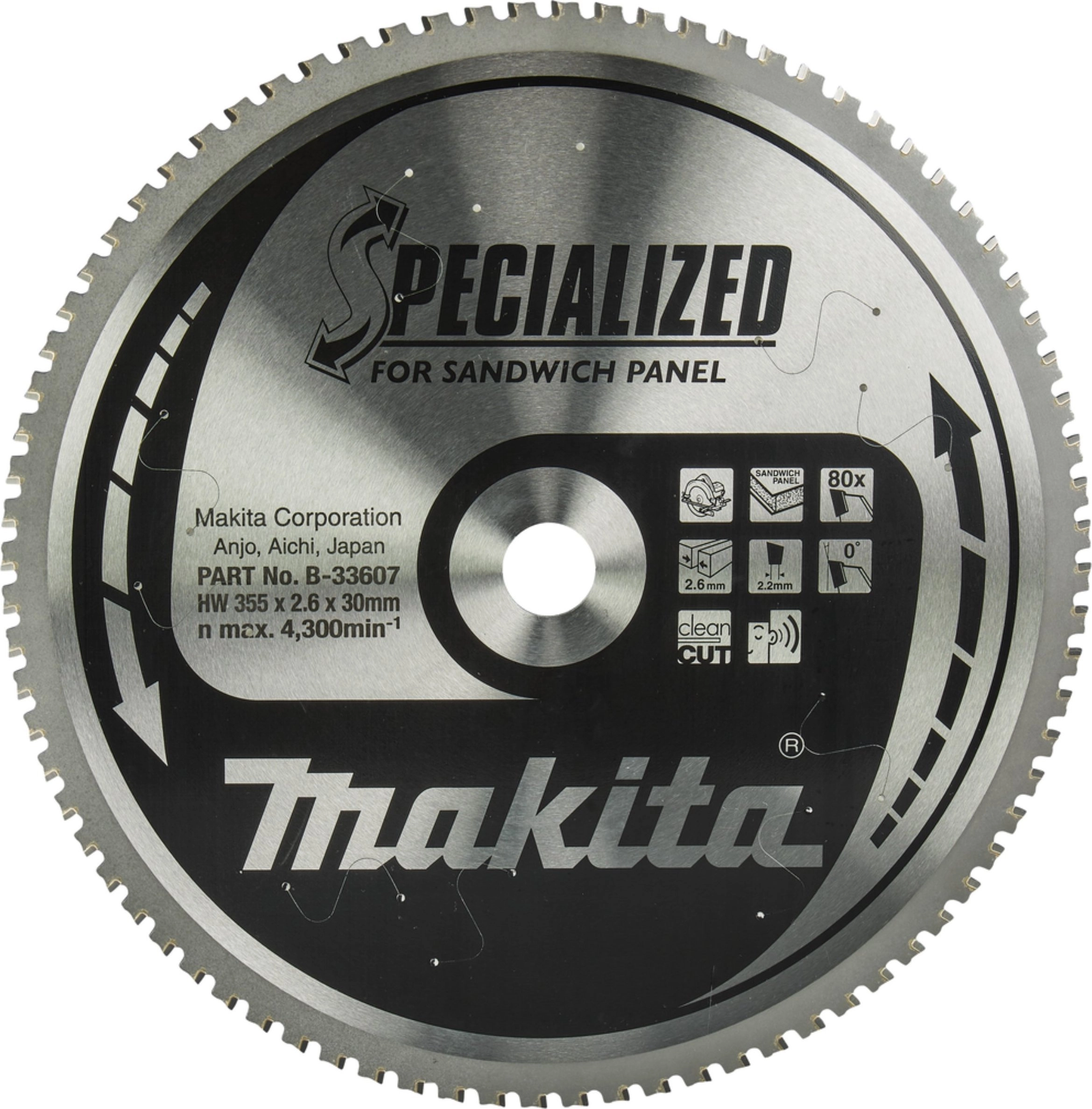 Makita B-33607 circular saw blade 35