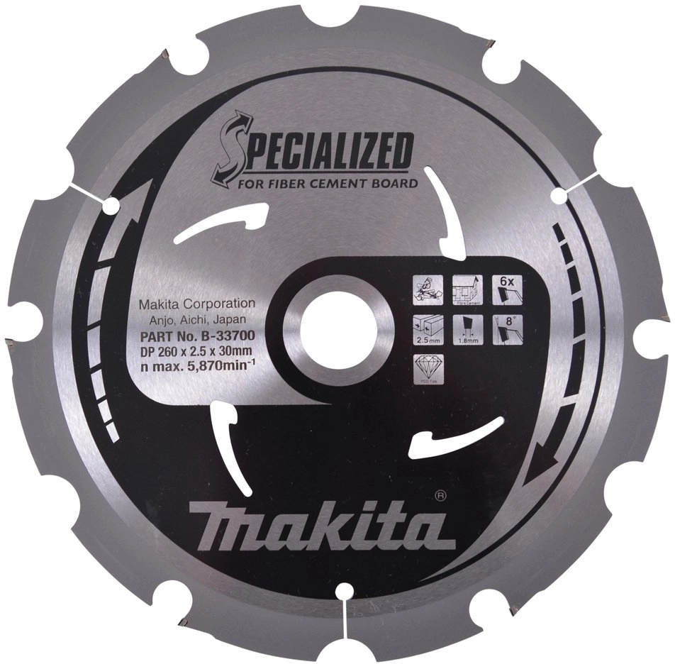 Makita MAKITA PIŁA TARCZOWA 260x30x6z SPECJALIZED