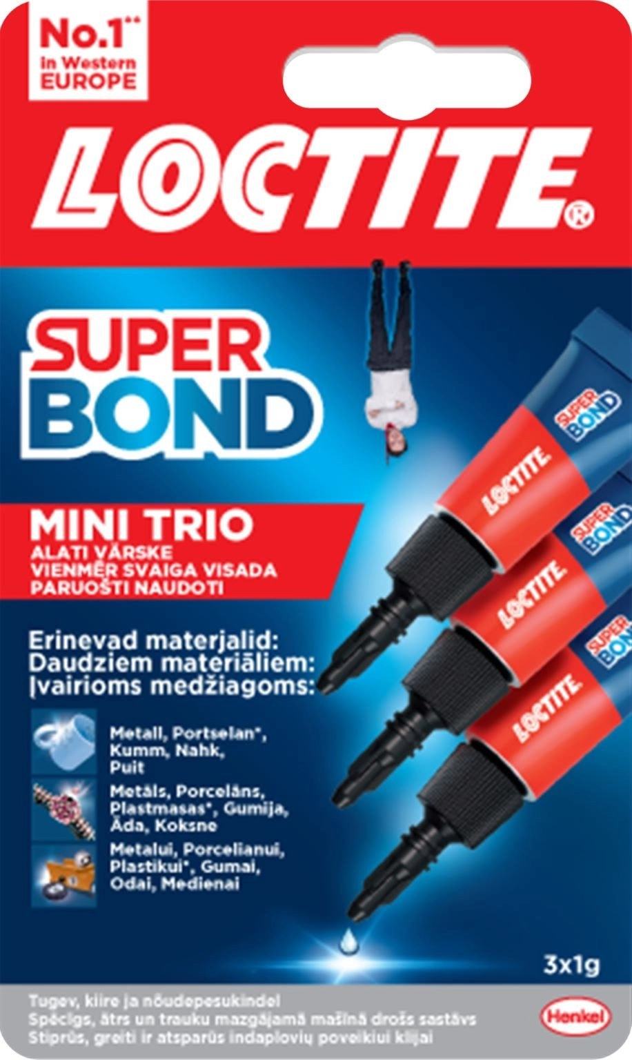 GLUE LOCTITE SUPER BOND MINI TRIO