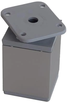 ADJUSTABLE LEG 40X40X6080 MM GREY 15165929