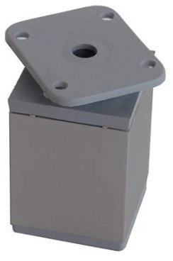 ADJUSTABLE LEG 40X40X100120 MM GREY (