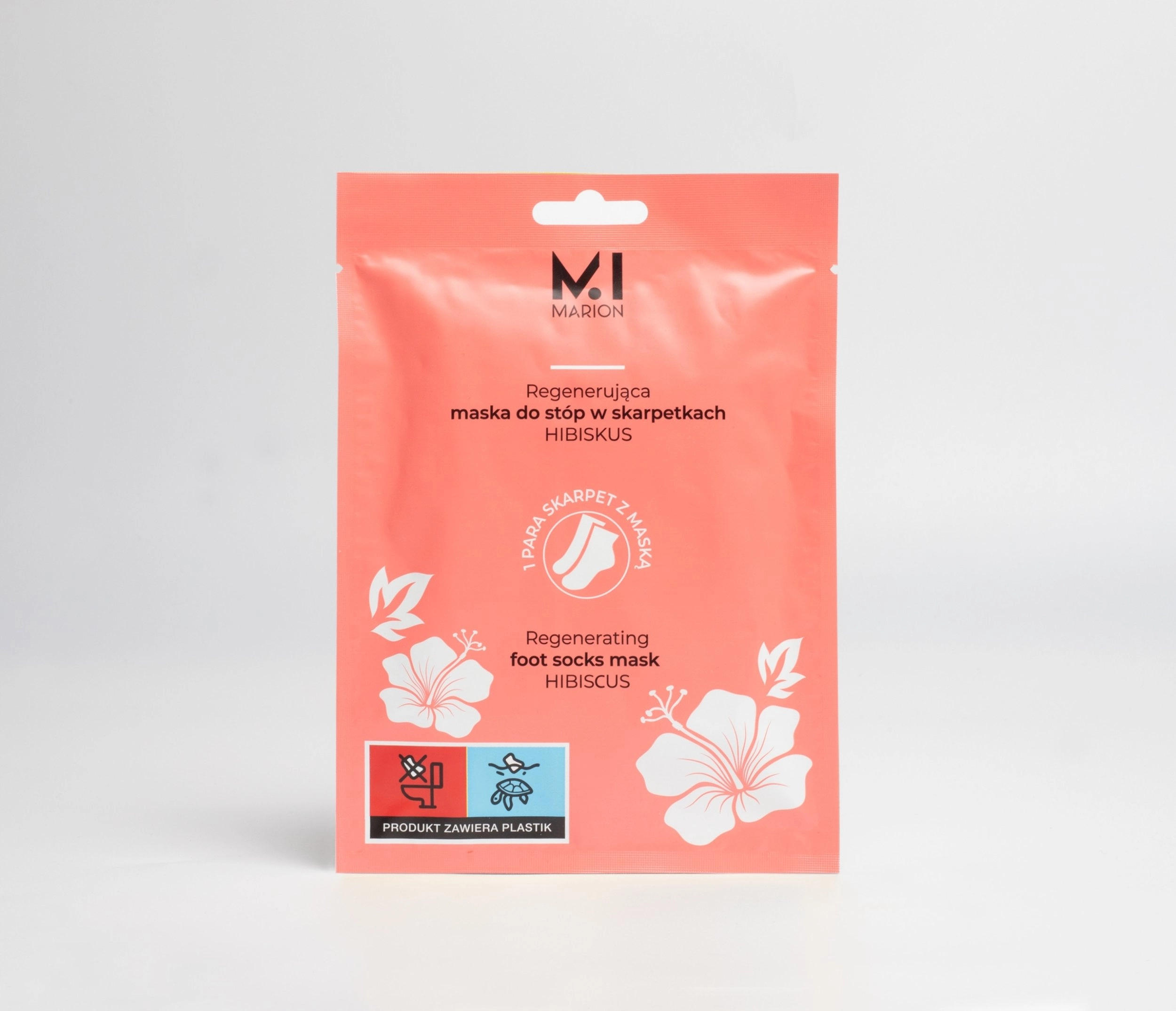 Marion Regenerating foot mask in Hibiskus