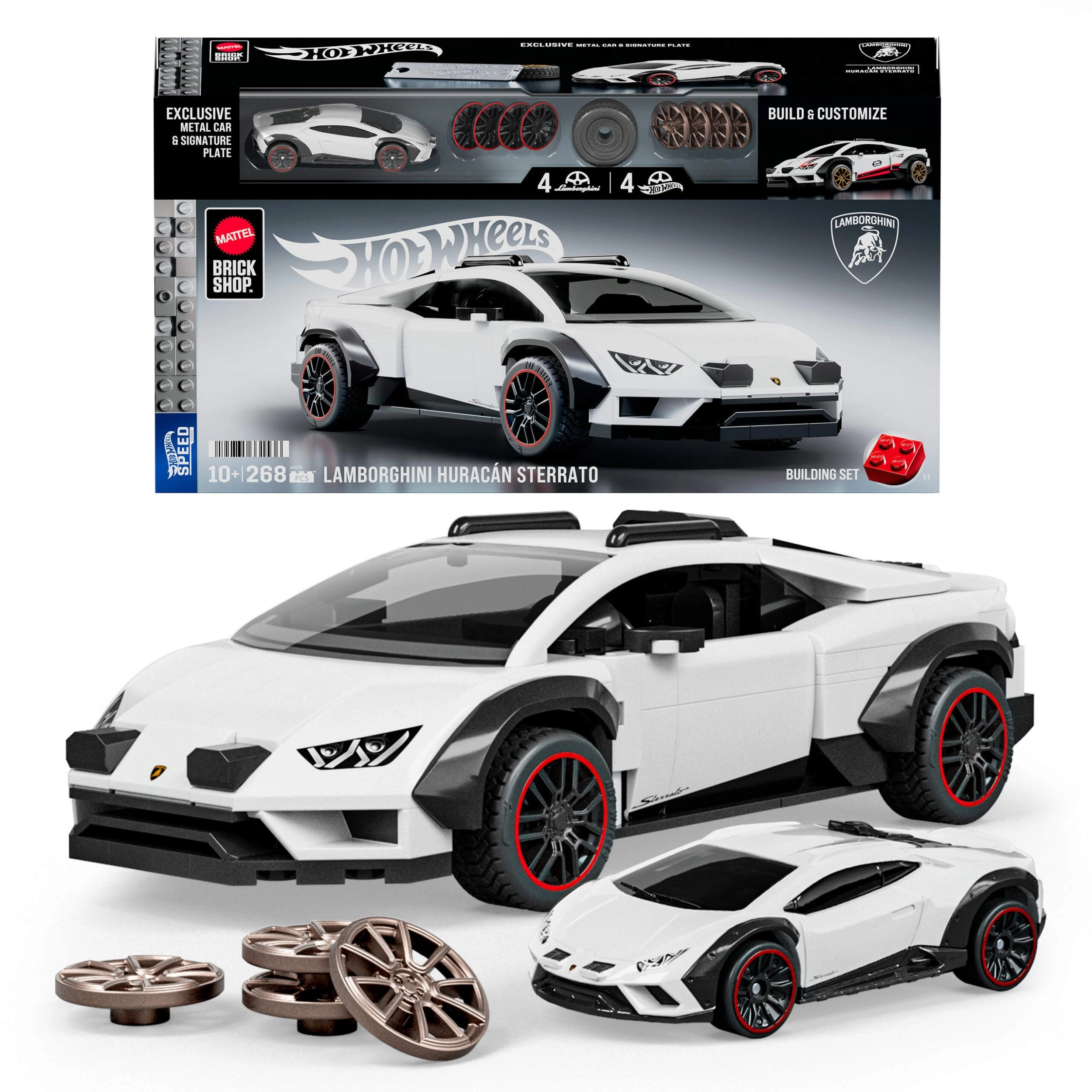Mattel Brick Shop Hot Wheels Lamborghini