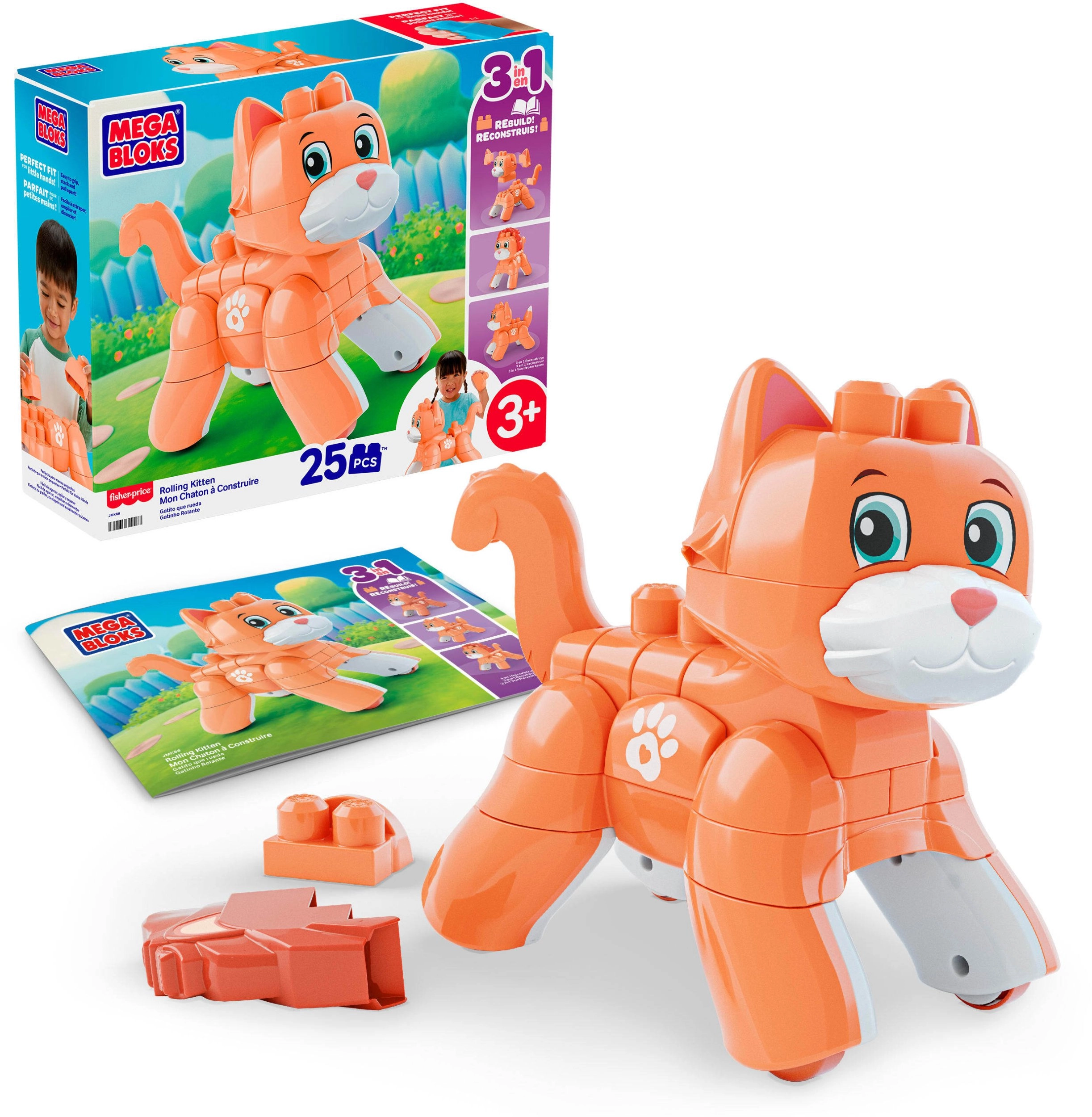 MEGA BLOKS Fisher-Price Rolling Kitten Block