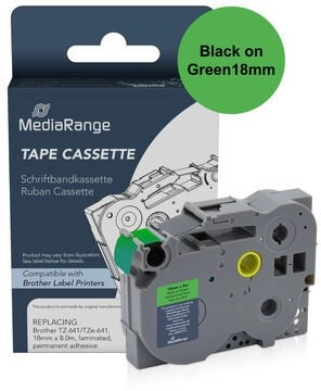 MediaRange Schriftbandka. Brother TZ-741/TZe-741 18mm  8m