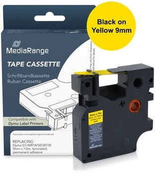 MediaRange Schriftbandka. Dymo D1/40918/S0720730 9mmx7m sw
