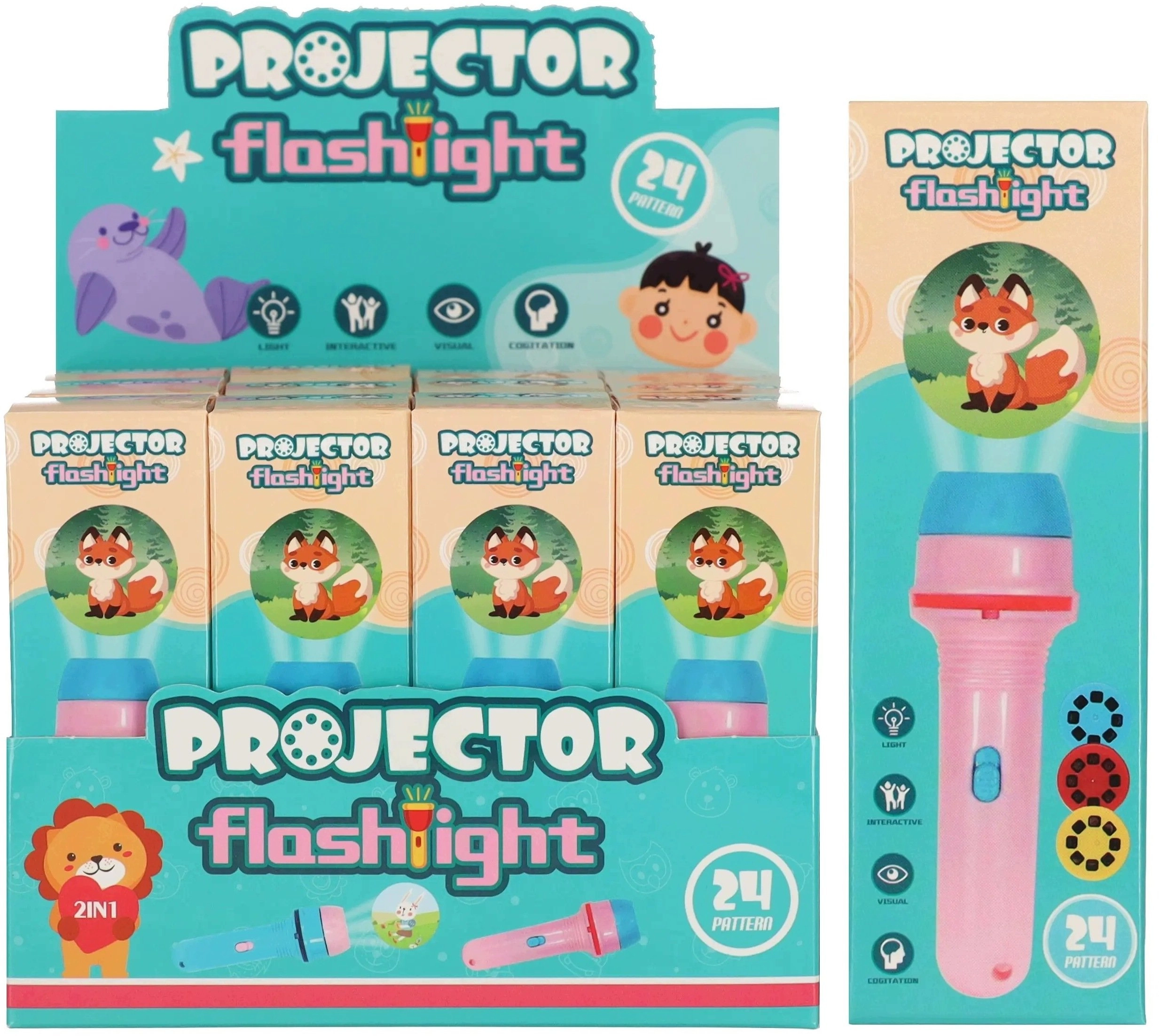Mega Creative ANIMAL PROJECTOR B/O AKC