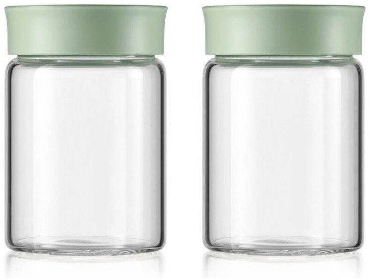 BUYDEEM Szklane słoiczki 300ml z nakrętką