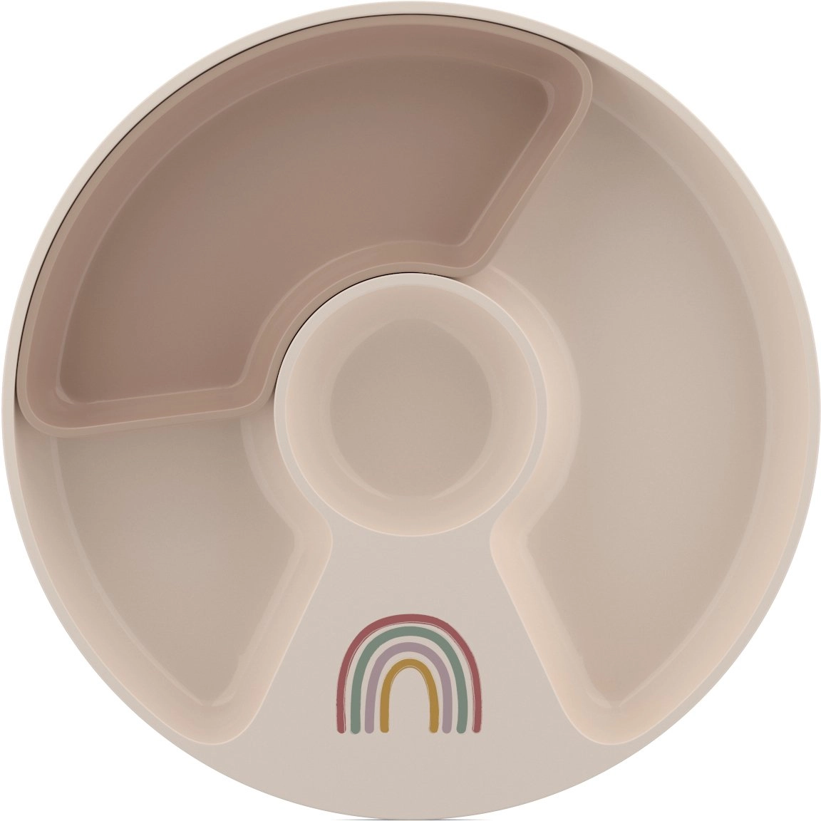 CHILDREN`S SPLIT PLATE MIO SUNSHINE  RAINBOW