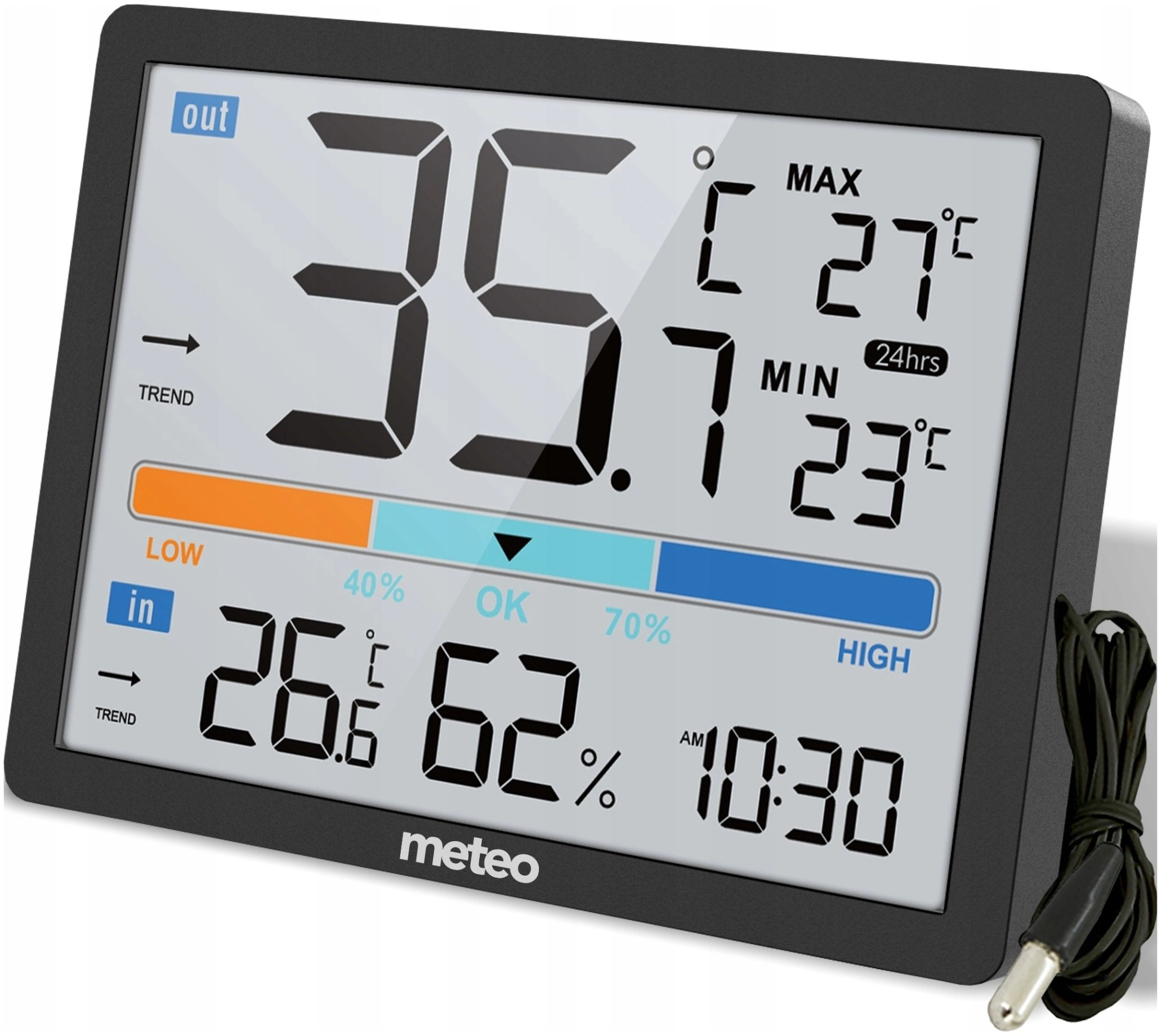 STACJA POGODOWA CYFROWA TERMOMETR METEO SP109C
