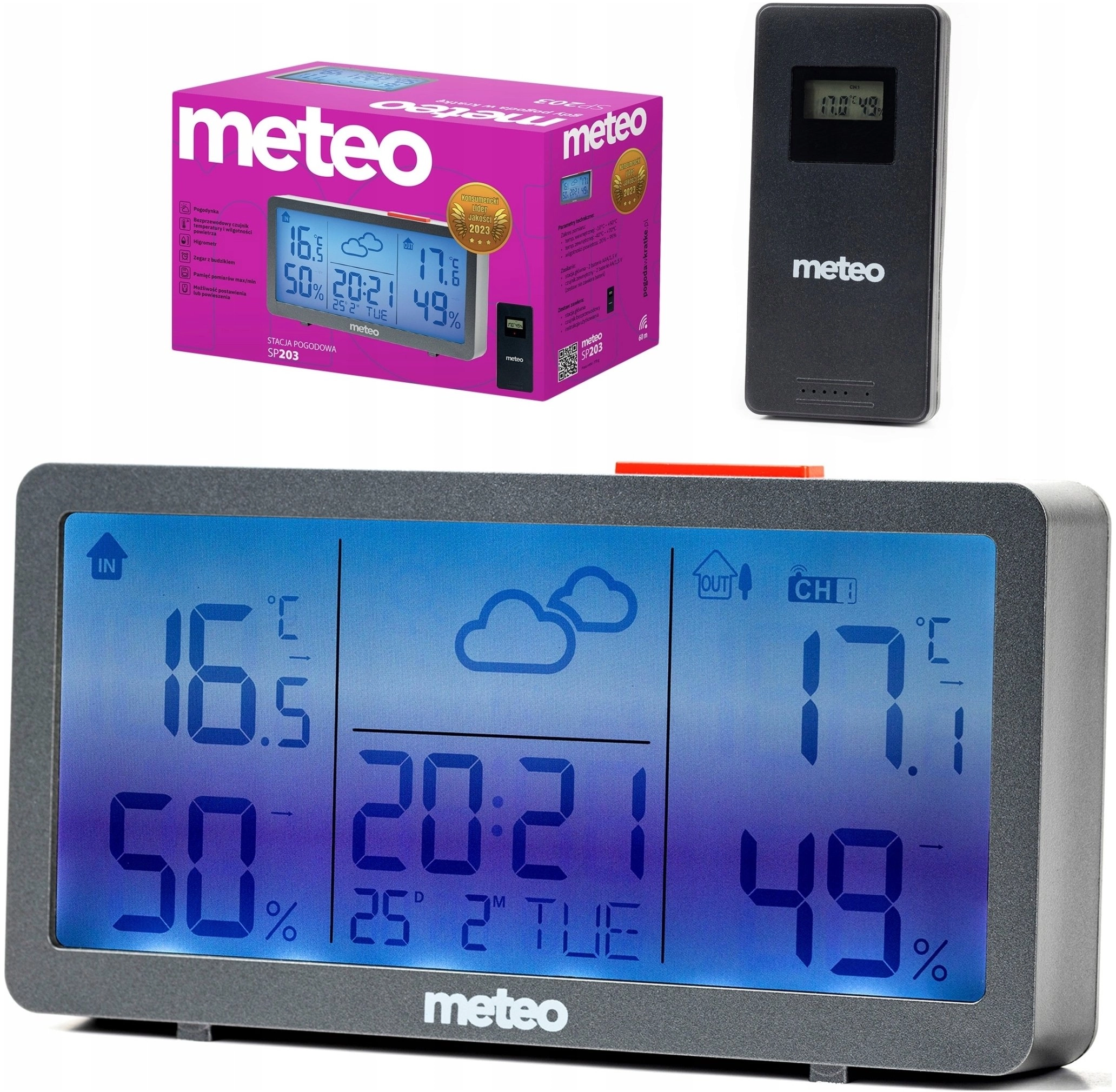 Stacja pogodowa pogody METEO Higrometr Pogodynka
