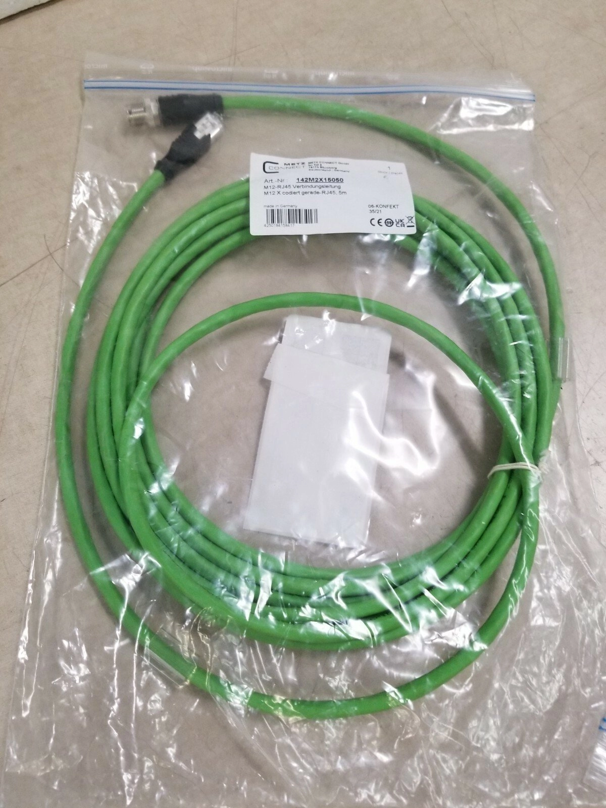 Metz Connect 142M2X15050 M12 Network cable
