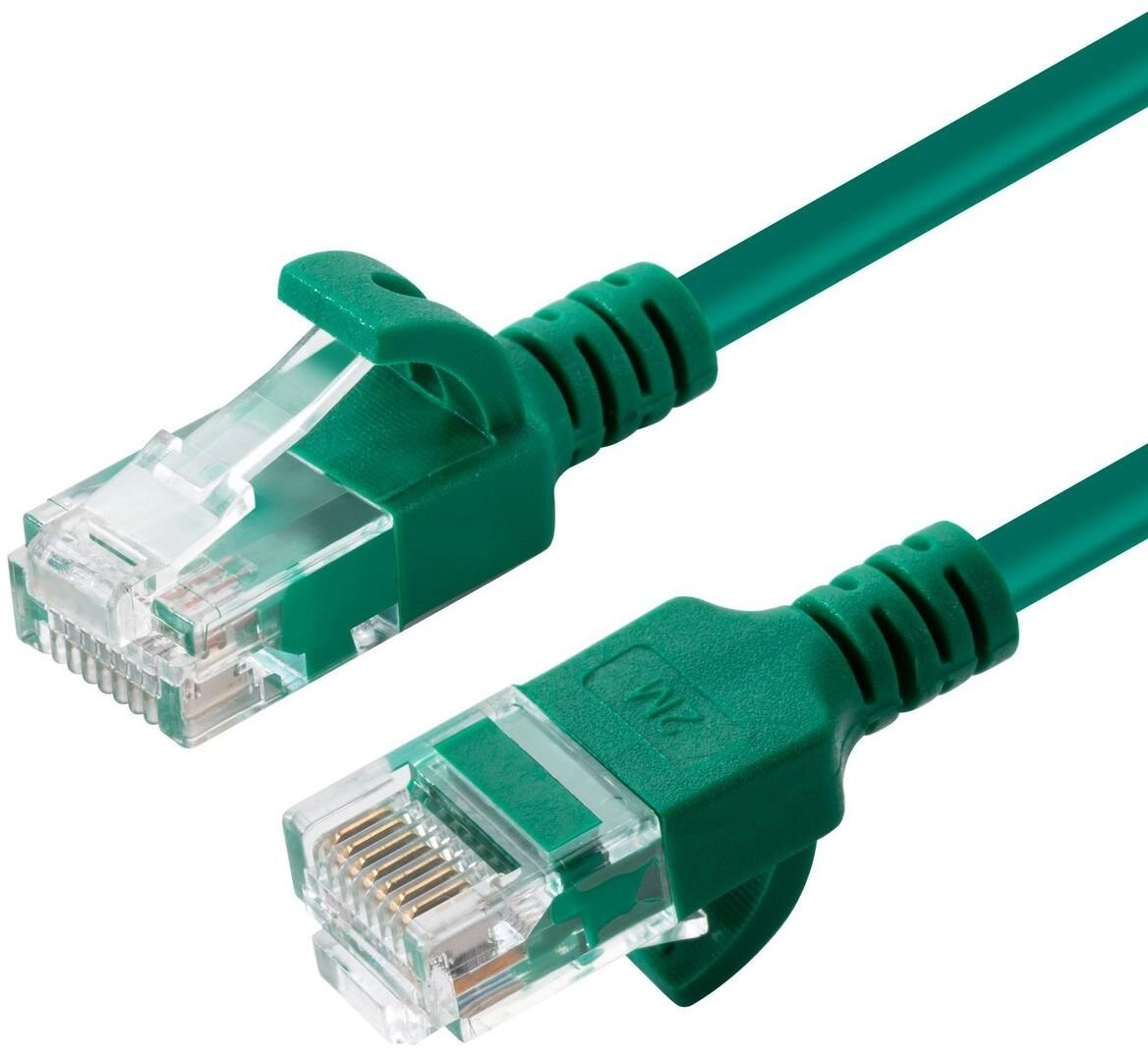 U/UTP CAT6A Slim 0.15M Green