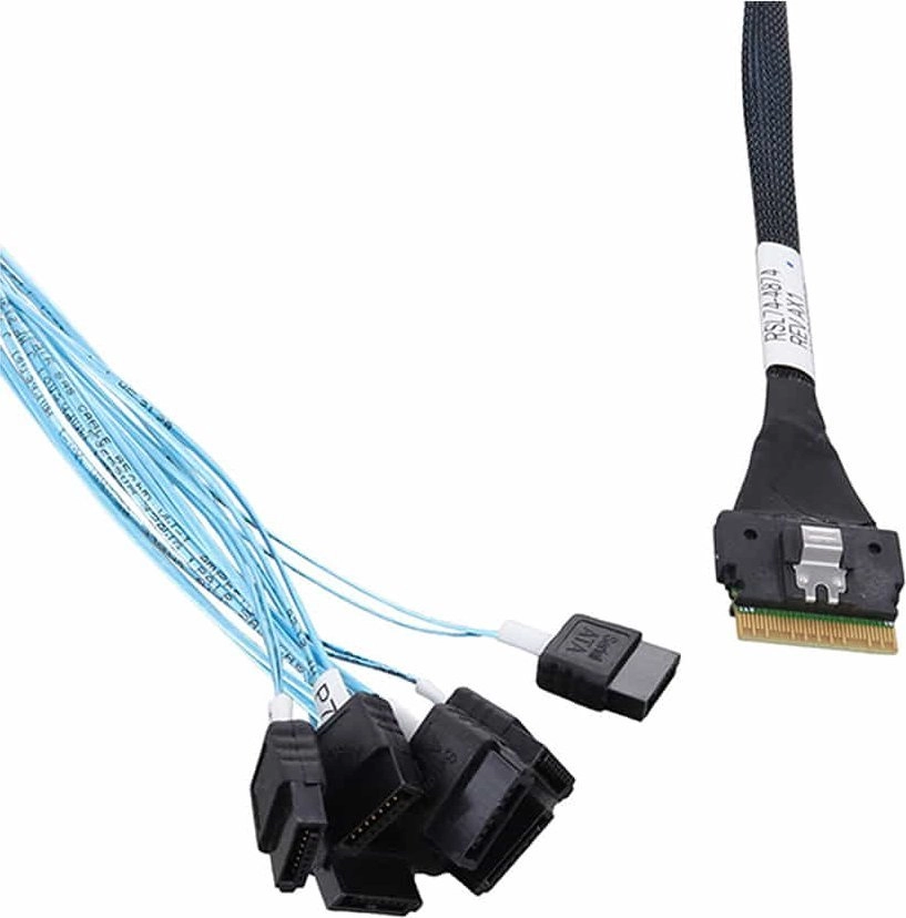 Microchip Adaptec Kabel SFF8654- 8xSATA intern