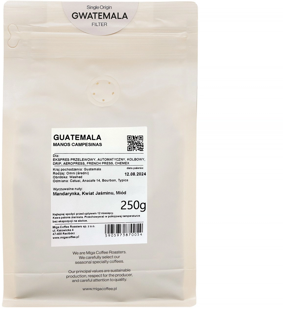 Miga Coffee - Gwatemala Manos Washed