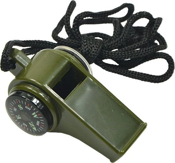 Mil-Tec Mil-Tec Gwizdek Kompas Termometr Olive