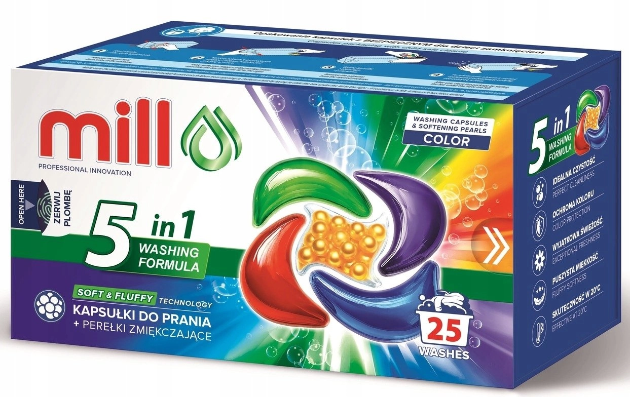 Mill 5k laundry capsules + COLOR