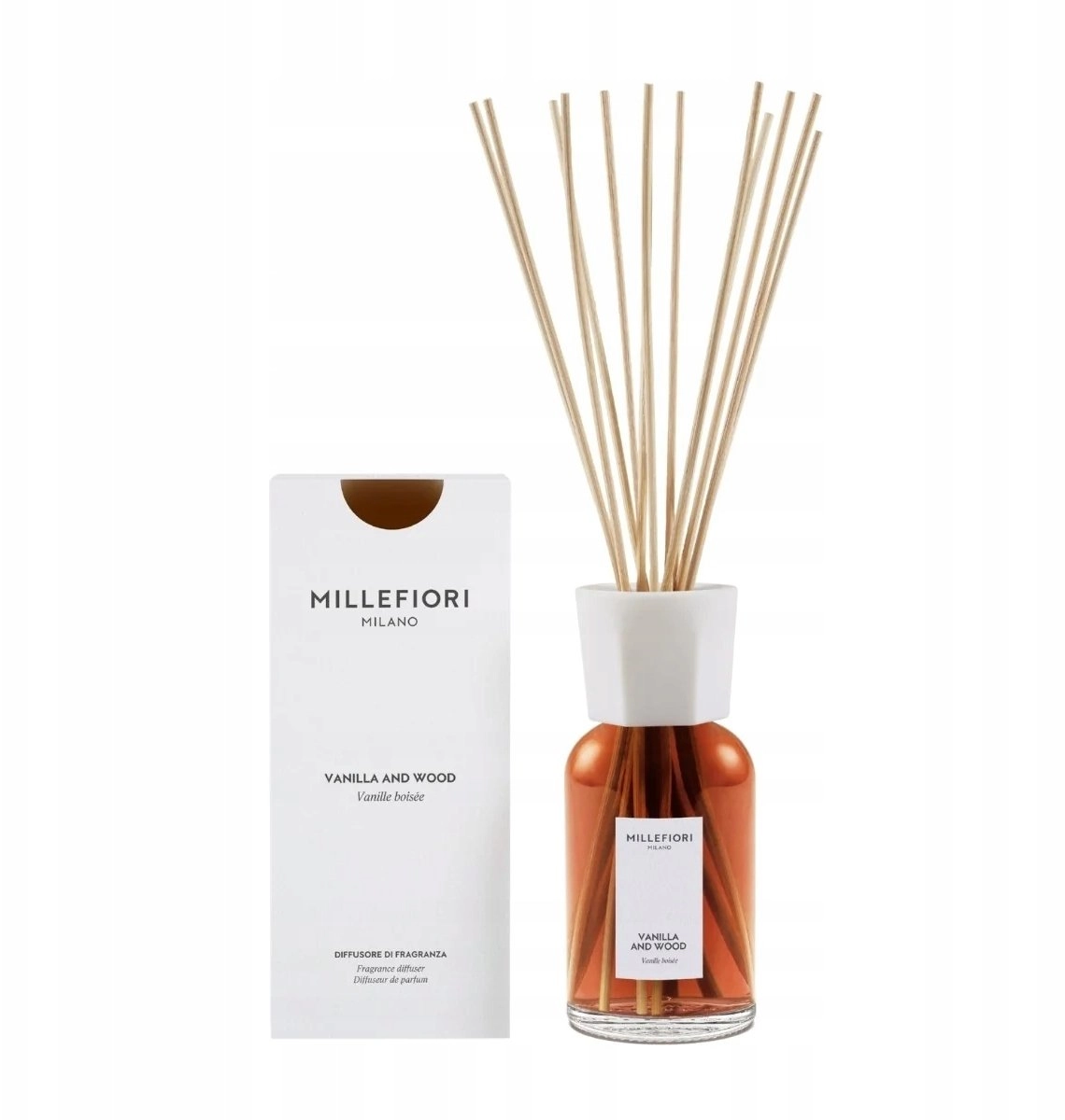 Fragrance sticks 500ml VANILLA  WOOD MILLEFIORI