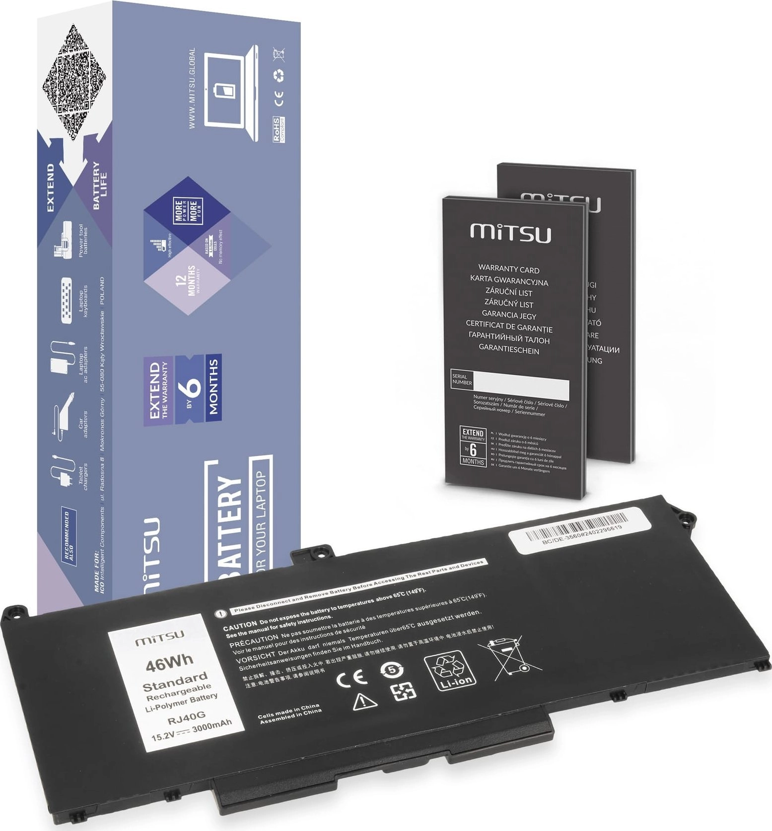 Bateria RJ40G Dell Latitude 5520 5420