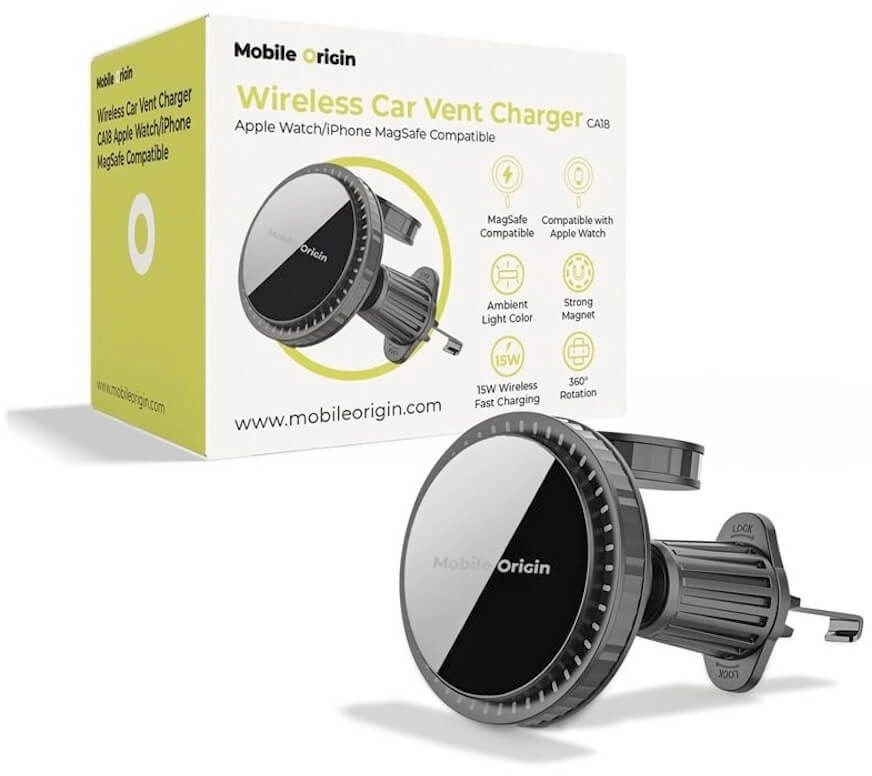 Mobile Origin Wireless Car Vent Charger