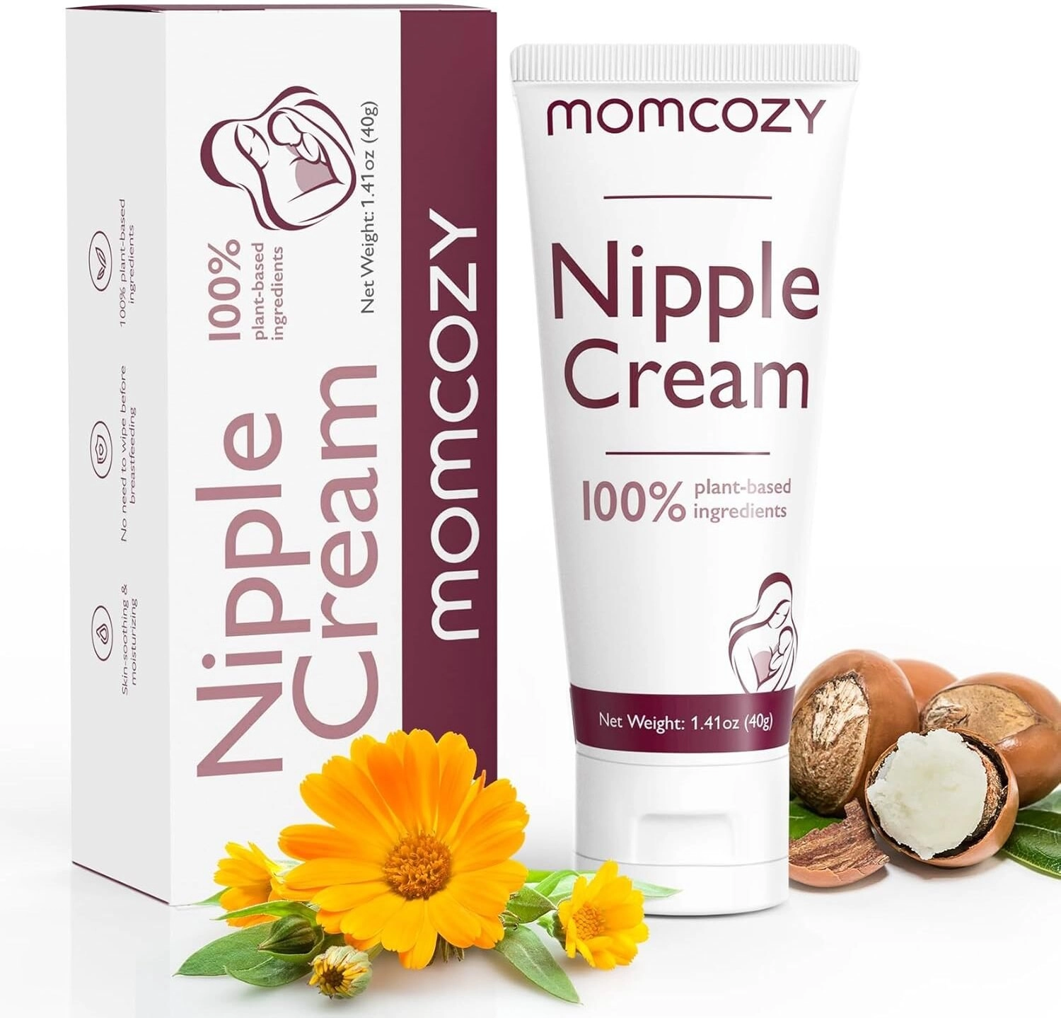 MOMCOZY 100% NATURAL NIPPLE CREAM  VEGAN