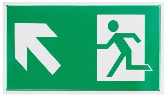 STICKER EXIT TOP LEFT 100X180MM 15347400