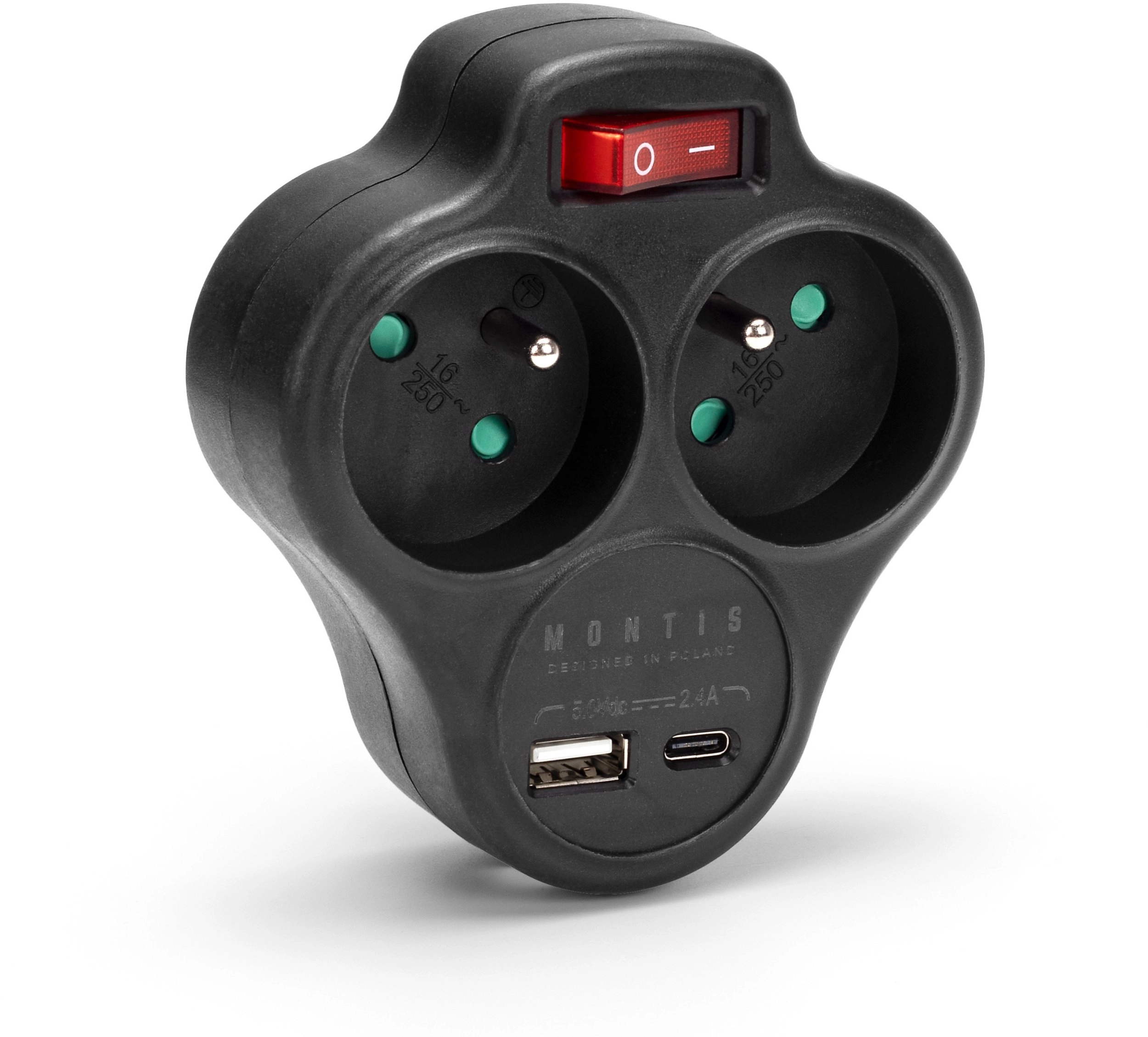 Double network splitter with switch +