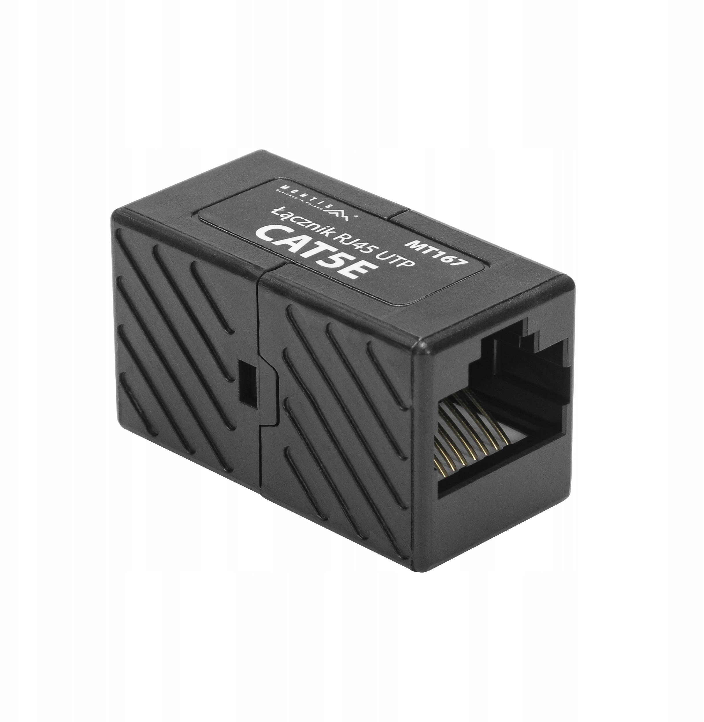 RJ45 UTP Cat connector. 5e black