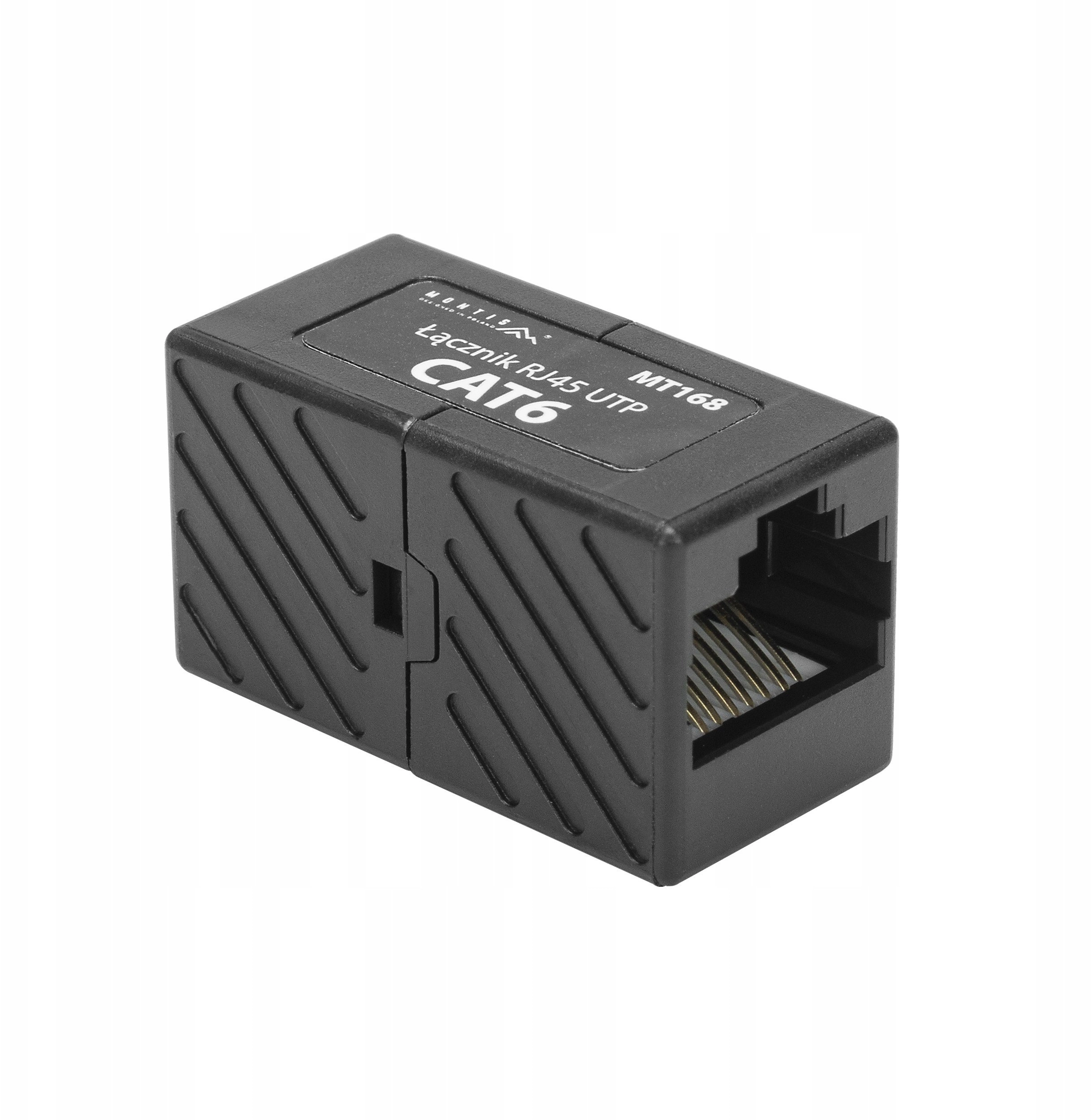 RJ45 UTP Cat connector. 6 black