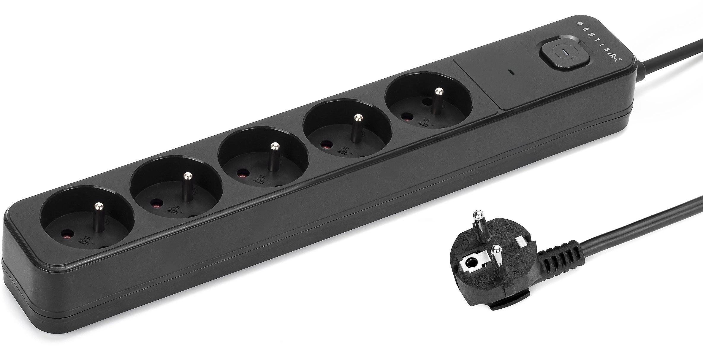 Montis power strip Surge protector black