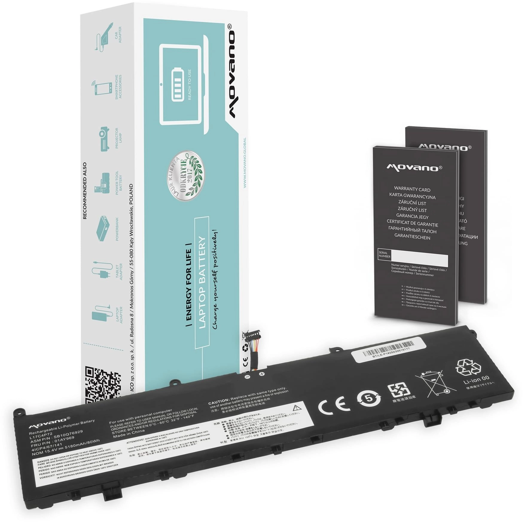 Bateria L17C4P72 L17M4P72 Lenovo ThinkPad P1