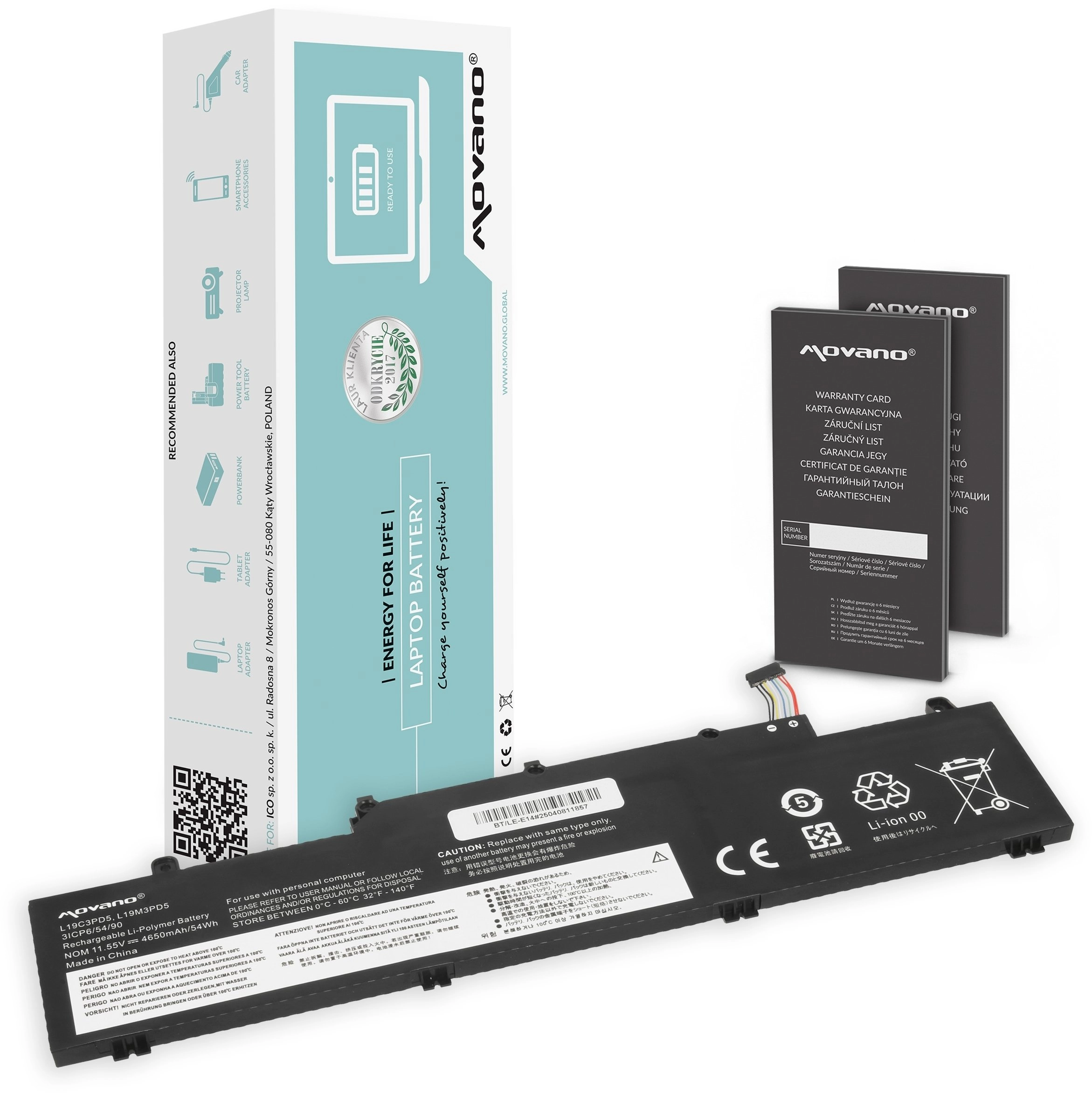 Bateria L19M3PD5 L19C3PD5 L19D3PD5 Lenovo ThinkPad