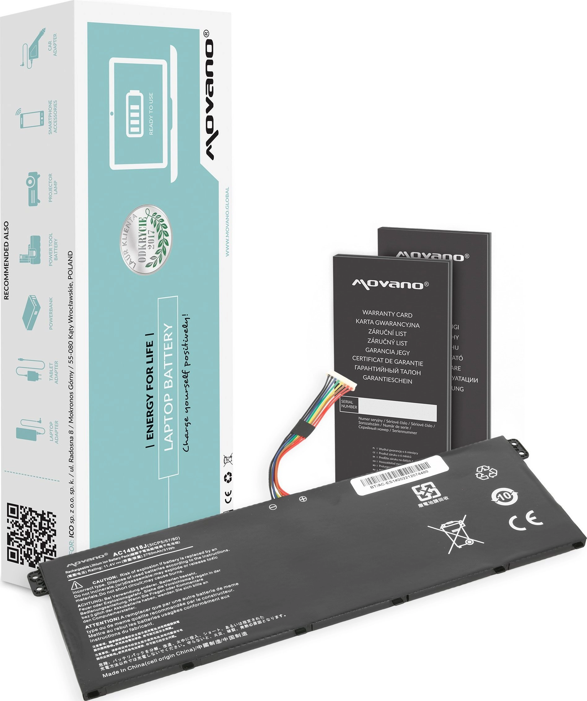 Bateria AC14B13J AC14B18J do Acer Aspire
