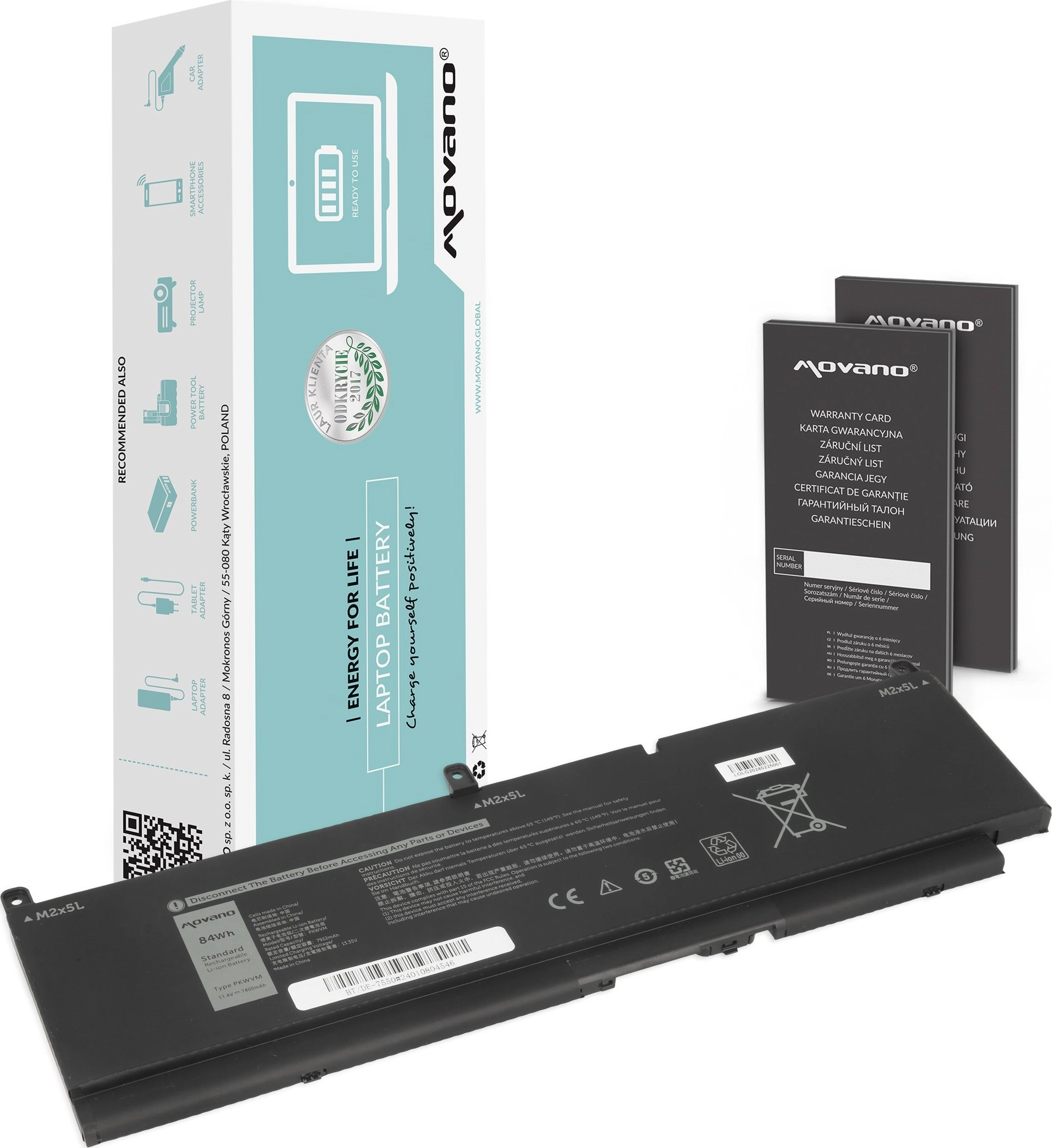 Bateria PKWVM do Dell Precision 15