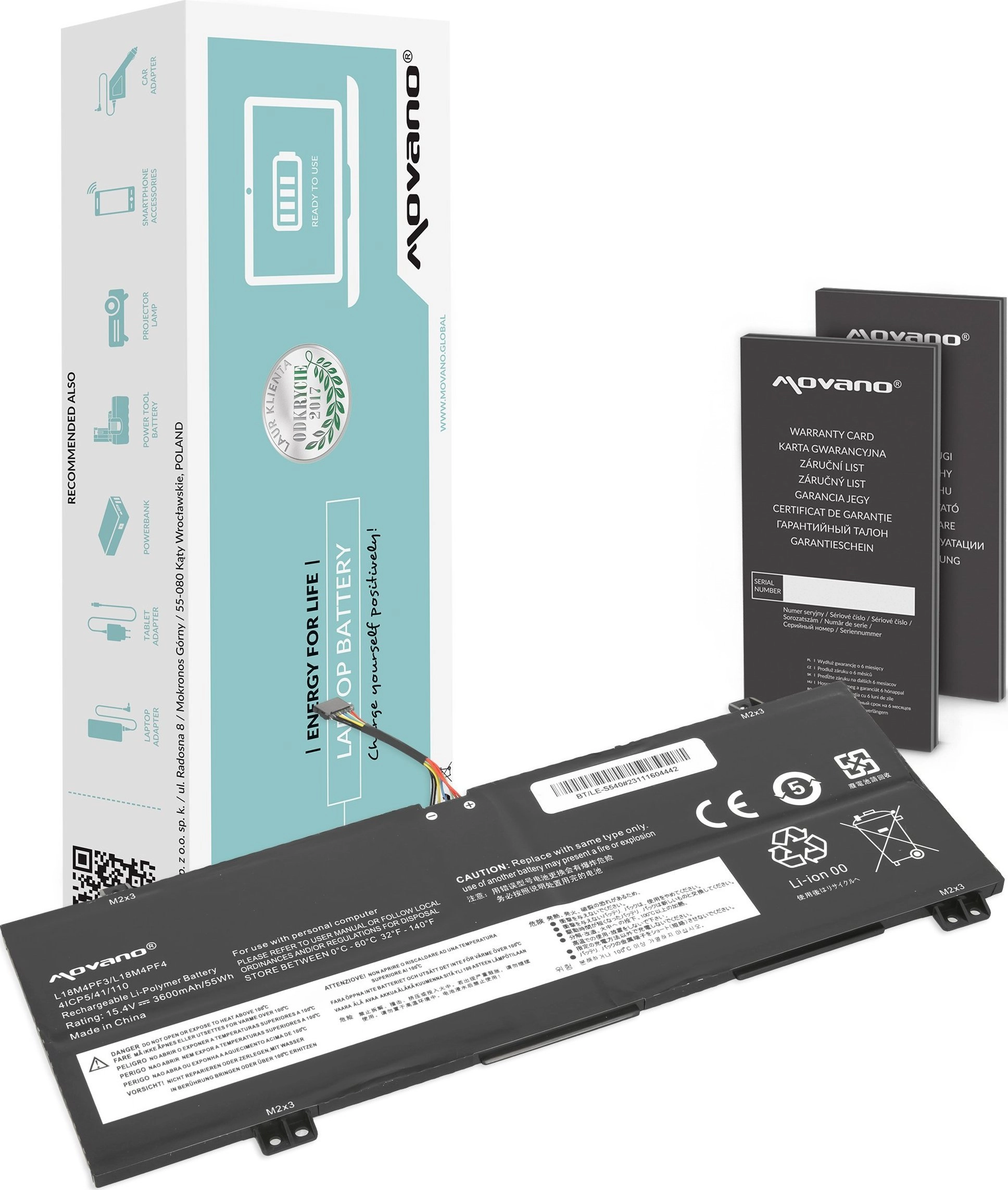 Bateria L18M4PF3 L18C4PF4 do Lenovo IdeaPad
